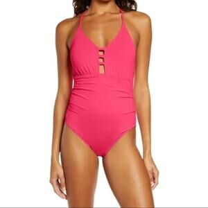 La Blanca Laddered Mio One Piece Swimsuit in Ginger 2 NWT